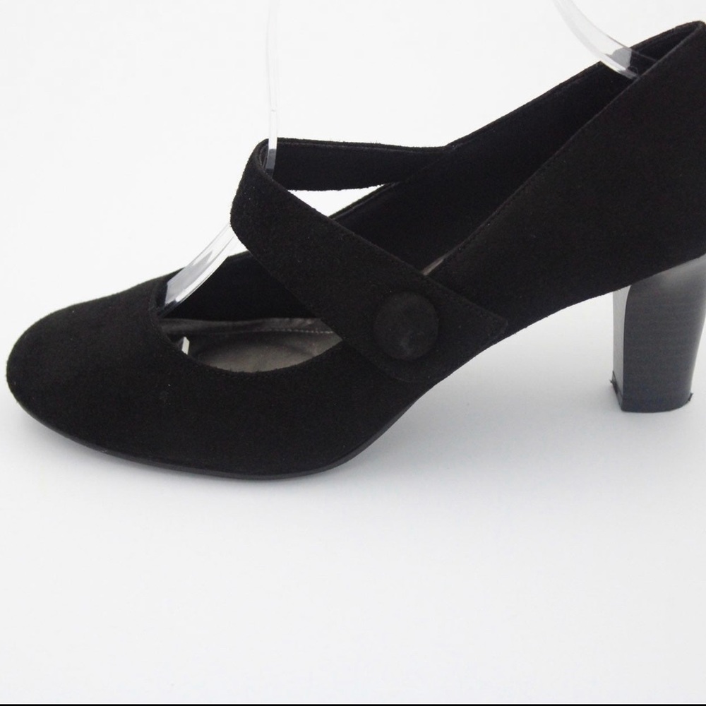 Black midi heel mary jane Heels